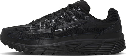 A black Nike running shoe