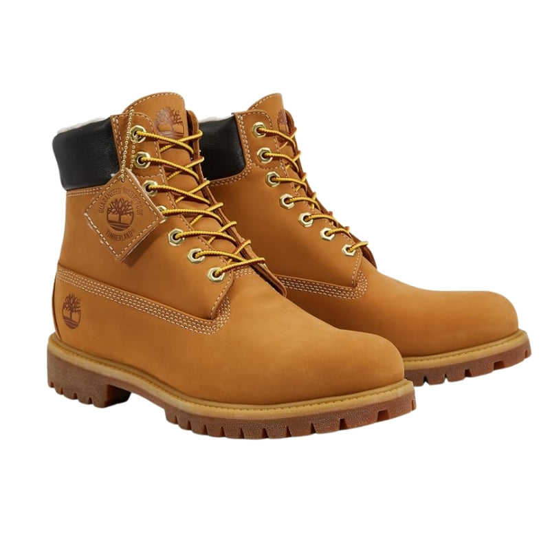 A pair of Timberland 6-inch work boots 
