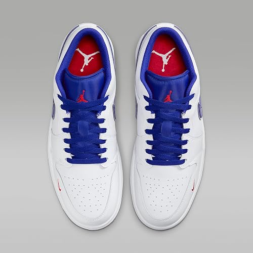 A pair of white low-top sneakers 