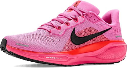 A pink Nike running shoe 