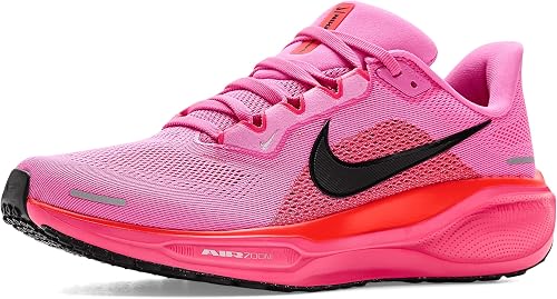 A pink Nike running shoe 