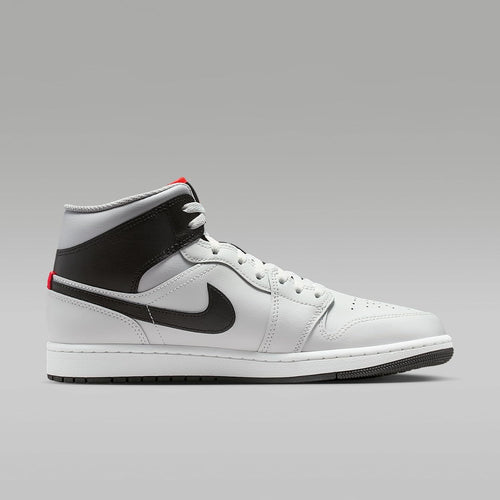 Nike Air Jordan 1 Mid Men's Shoes - Summit White/Grey