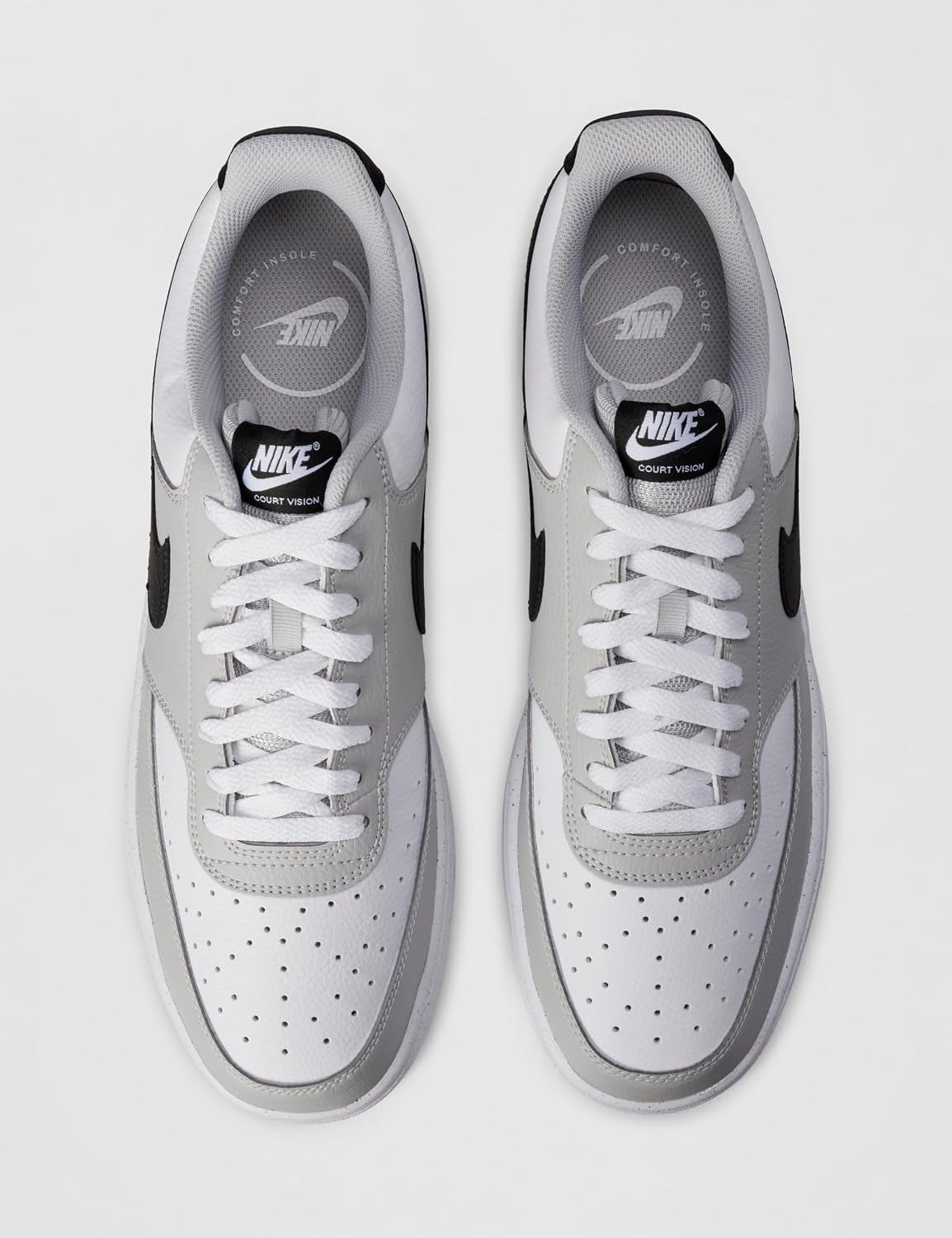 Nike Court Vision Low Men's Shoes - Grey Fog/Black/White