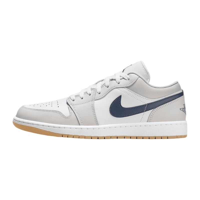 men retro low court leather sneakers
