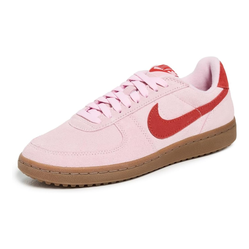 women vintage soft pink suede low cut sneakers